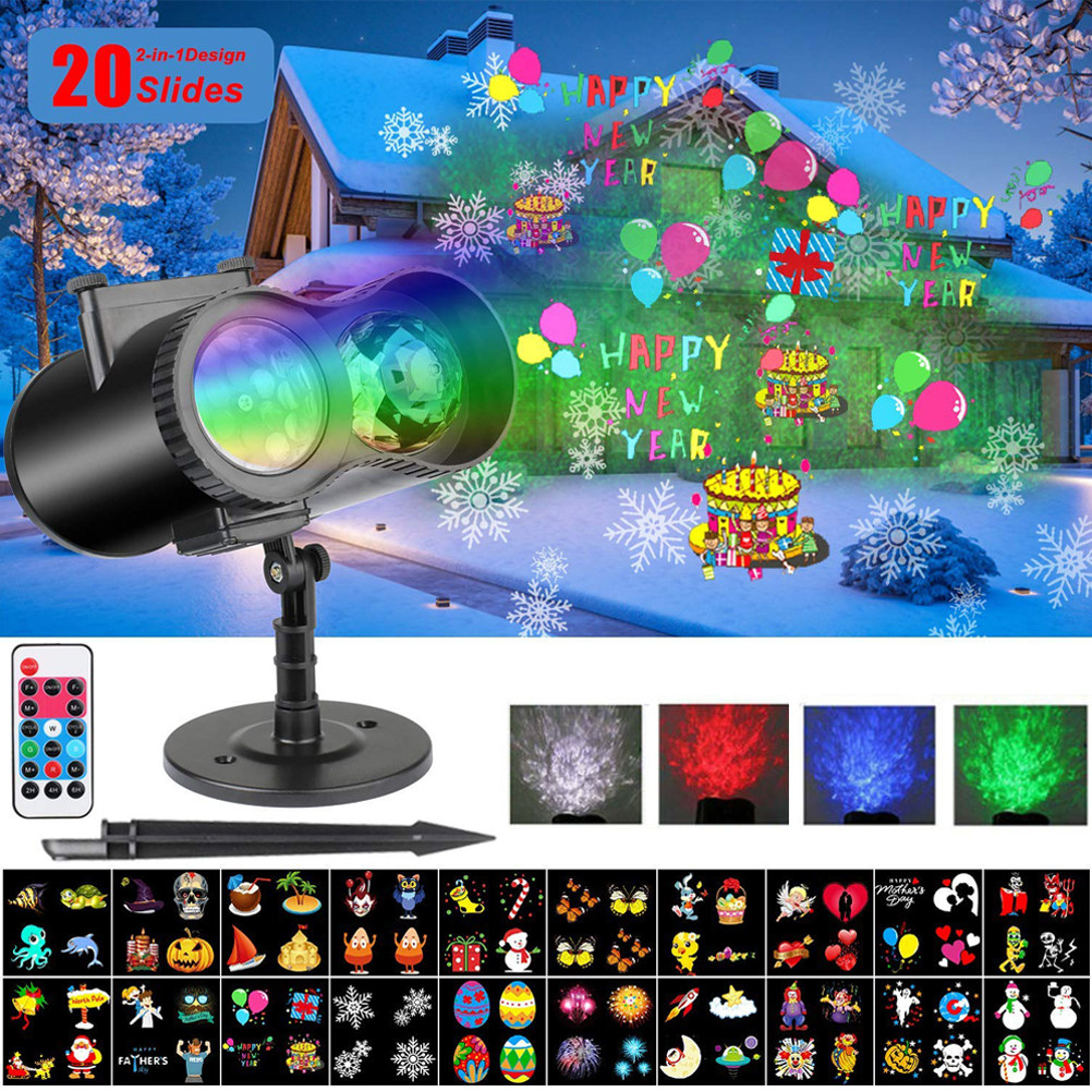 Outdoor Lighting Uk - Lampu Proyektor LED Natal Tahan Air