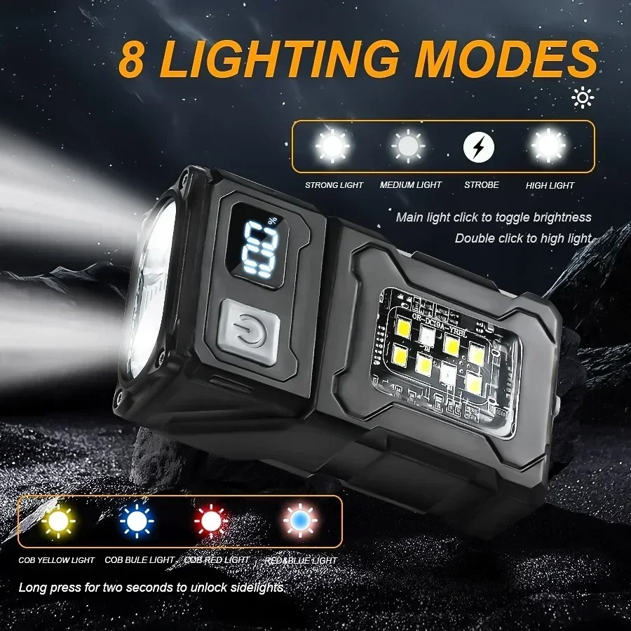 Senter LED Mini USB Isi Ulang  - Outdoor Lighting Black ulasan dan harga