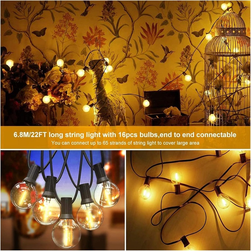 Lampu LED Outdoor 64FT G40 unt - Outdoor Lighting Effects ulasan dan harga