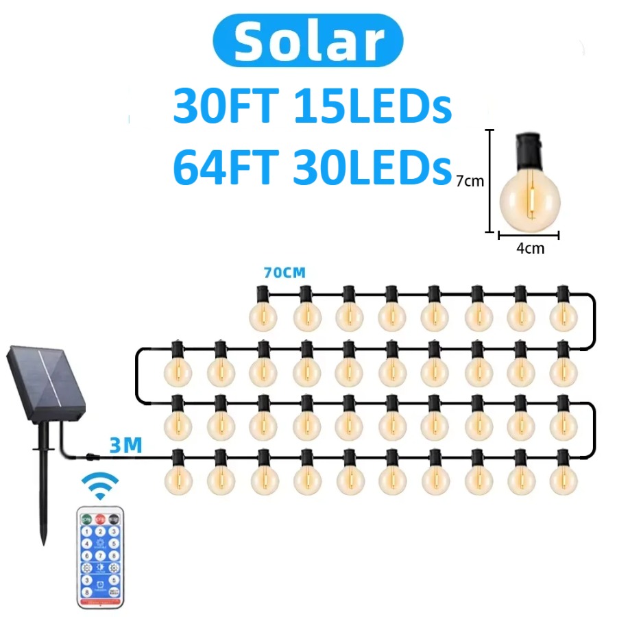 Lampu LED Outdoor 64FT G40 unt - Outdoor Lighting Effects ulasan dan harga