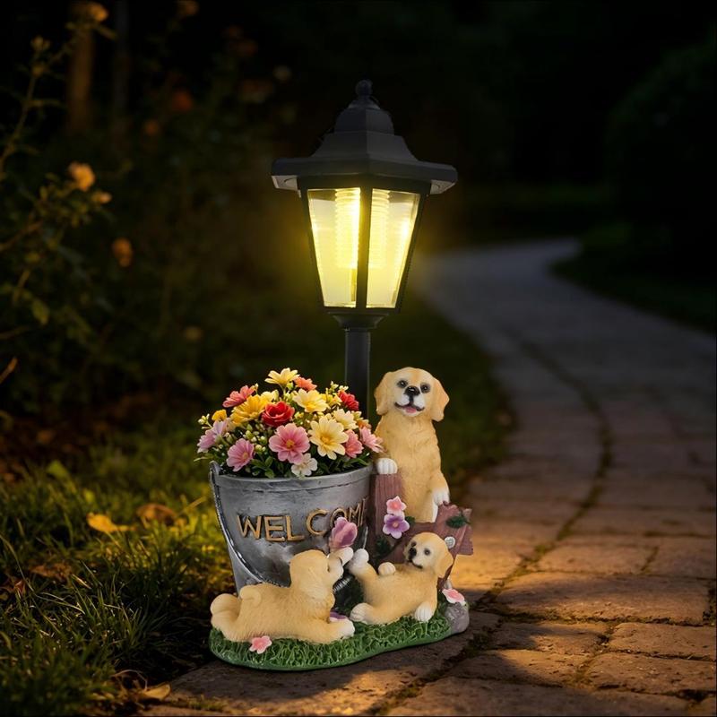 Patung Tanaman Golden Retrieve - Outdoor Lighting And Landscape ulasan dan harga