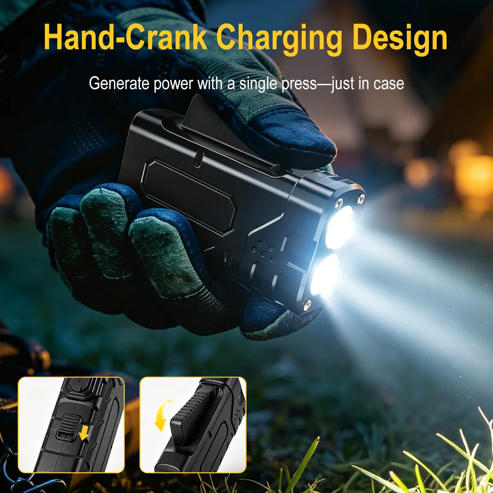BORUIiT Senter LED EDC dengan  - Outdoor Lighting Black ulasan dan harga