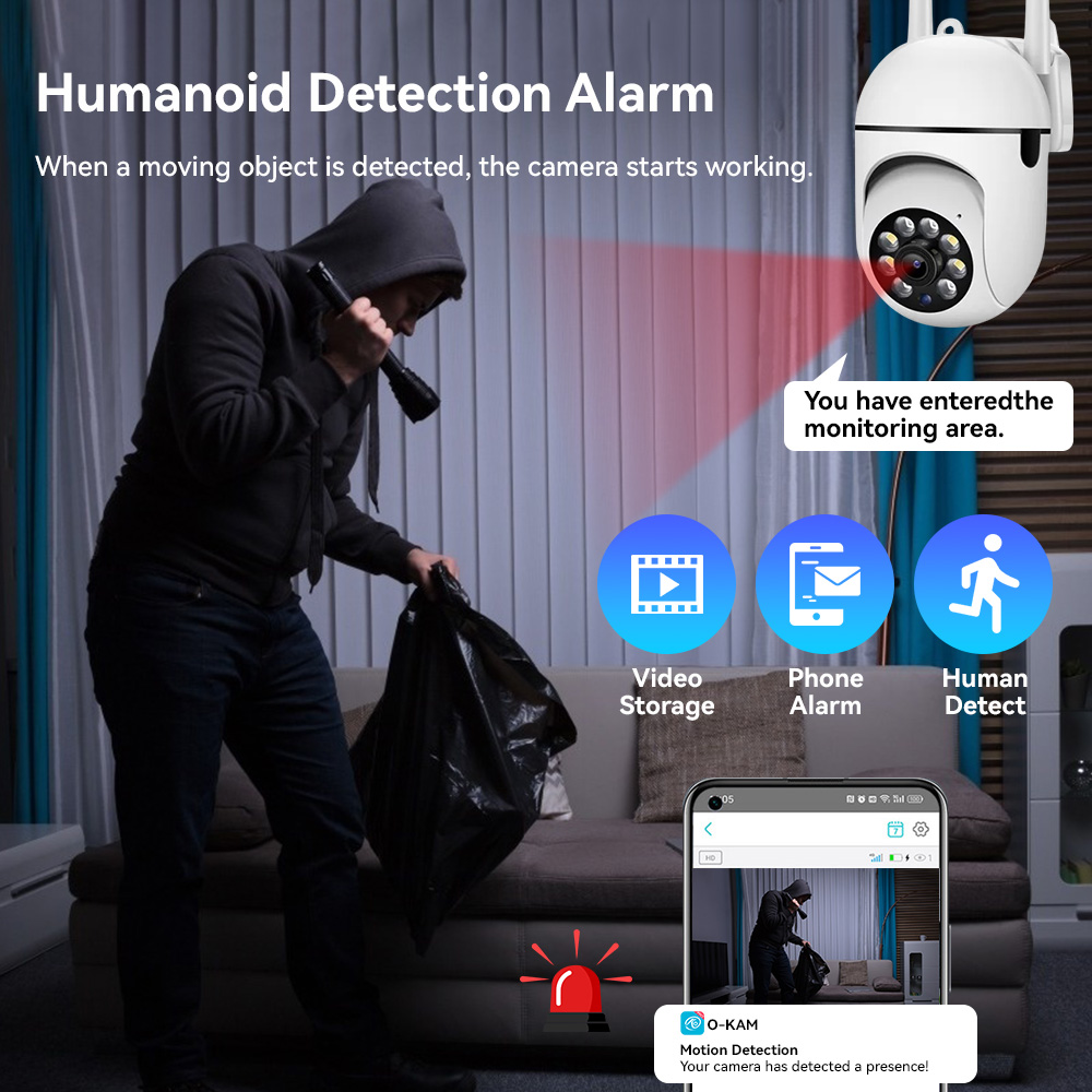 Kamera CCTV IP Wifi 8MP 2.4G d - Outdoor Lighting Track ulasan dan harga